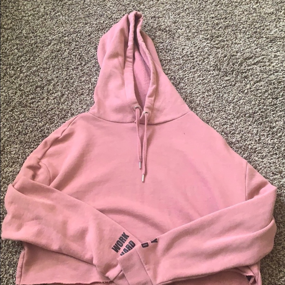 cropped sweatshirt